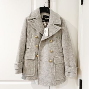 NWT J.Crew Majesty Peacoat Grey Style e1041 P000